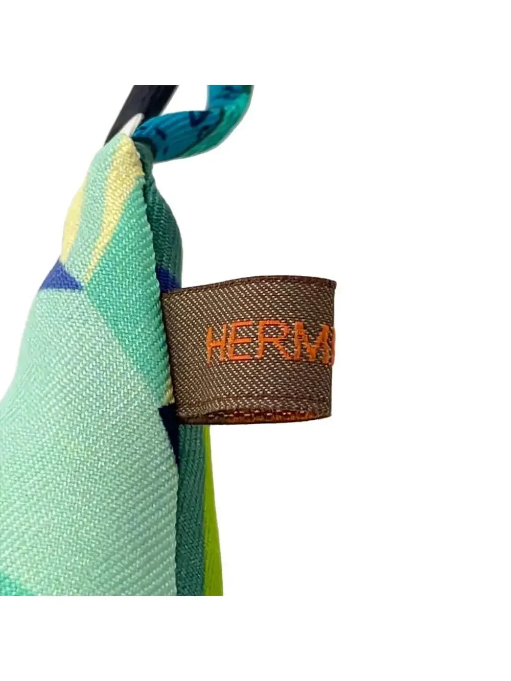 Hermes Petit H Light Green Multi Silk #290556H20B